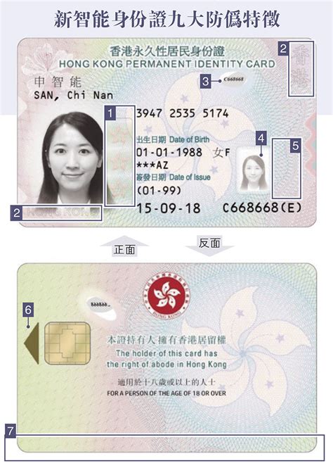 香港临时居民身份证样本