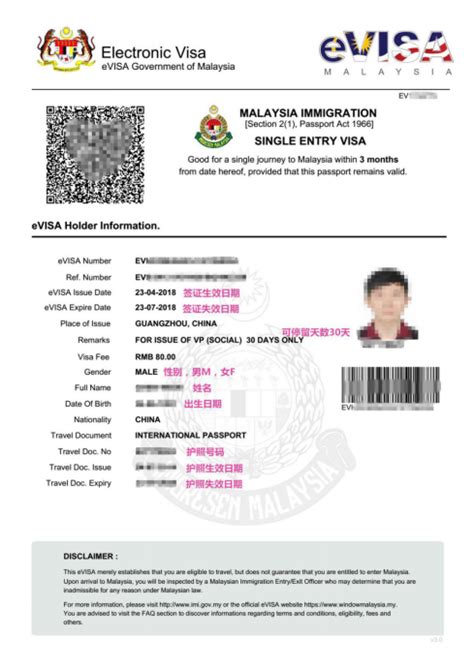 马来西亚的签证分几种