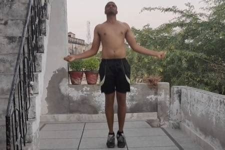 160斤男跳绳1个月变化