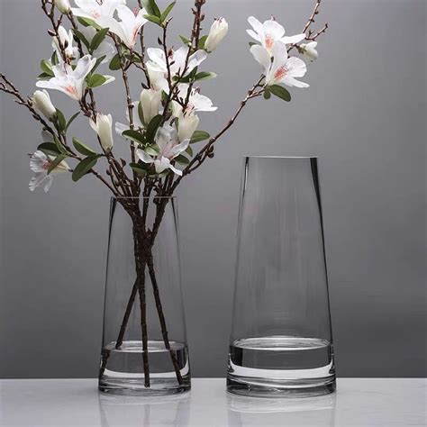 25cm口径厚玻璃花瓶