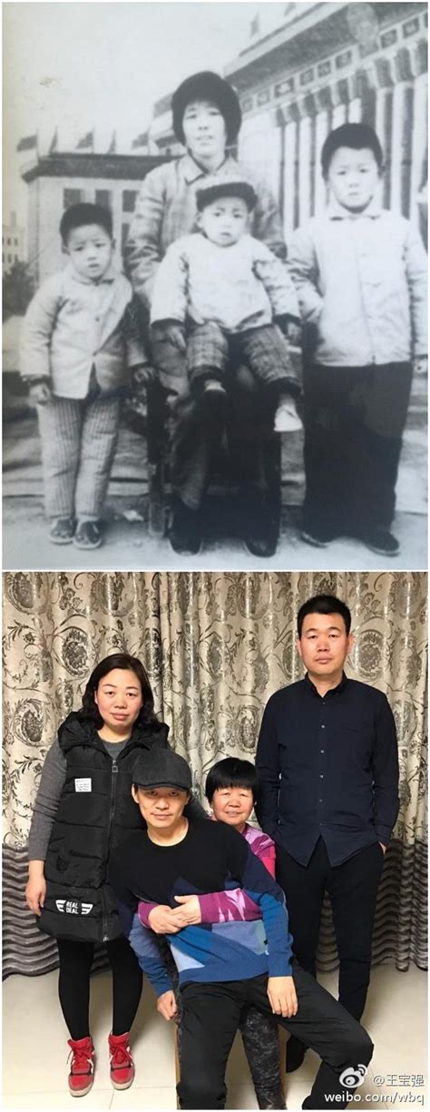 30年前和30年后全家福照片对比