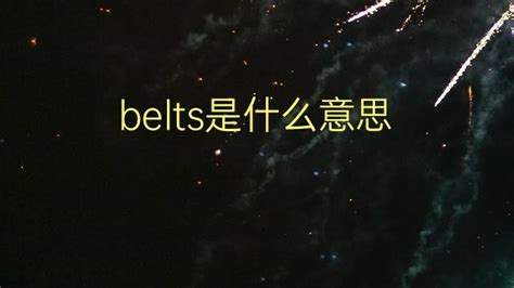 belt翻译中文