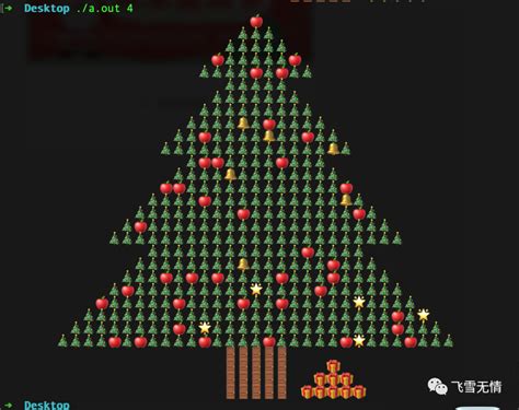 c语言圣诞树源代码简易版