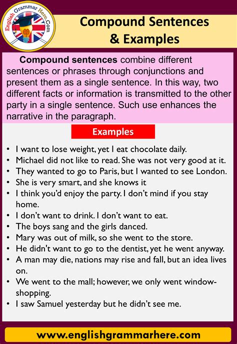 compound sentence的例句