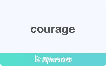 courage是什么意思中文