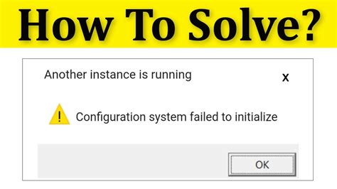 failed to initialize system