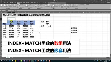 index函数和match搭配使用的方法