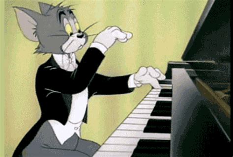 tom 弹钢琴动画