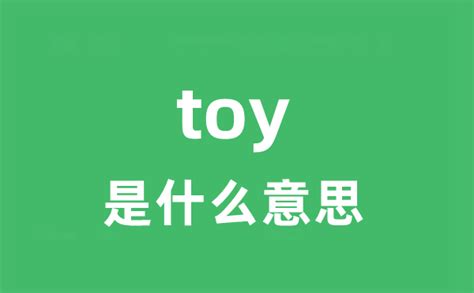 toy是什么意思英文翻译