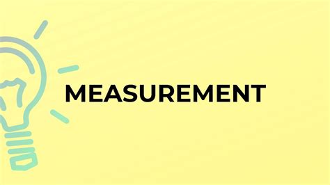 what does the word measure mean