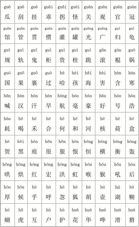 zheng拼音的所有汉字